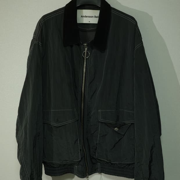 (XL) 앤더슨벨 제임스 콘트라스트 봄버 자켓