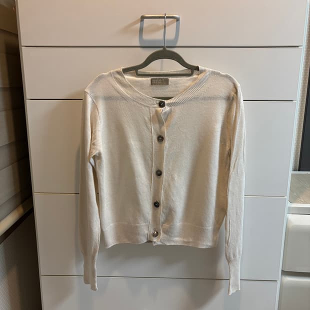 마가렛호웰 린넨 아이보리 가디건 일본제