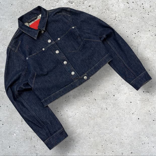 [S] 리바이스 LEJ 리이슈 데님 크롭 자켓 청자켓 C288