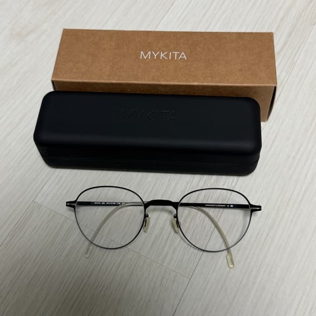 마이키타 LITE 멜(MEL) 제트블랙 메탈 안경테