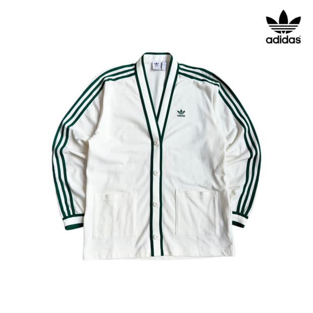 아디다스 신형 파이어버드 흰초 가디건
