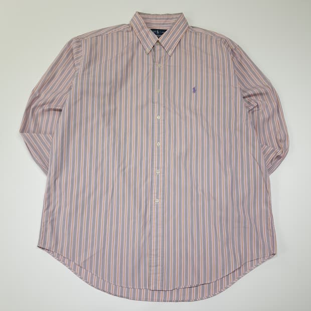 CL799 XL 폴로 00s 멀티스트라이프 라벤더 셔츠 남방