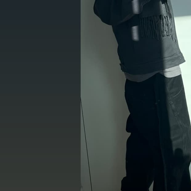 해칭룸 리버스 트러커 자켓 블루 차콜