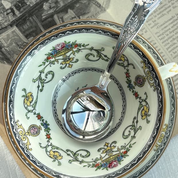 영국 셰필드 Kings pattern 실버플레이트 미니 소스 레이들