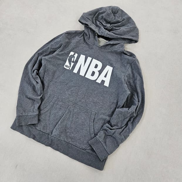 [XL] NBA 빅로고 프린팅 베이직 후드 티셔츠 0115YH1