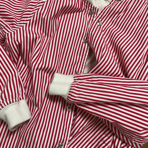 꼼데가르송 걸 스트라이프 블루종