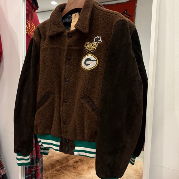 Vtg 빈티지 스웨이드 바시티 자켓