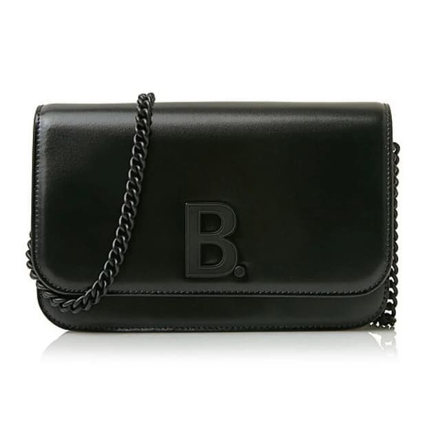 [OS] 발렌시아가 B 로고 미니 체인 가죽 크로스백