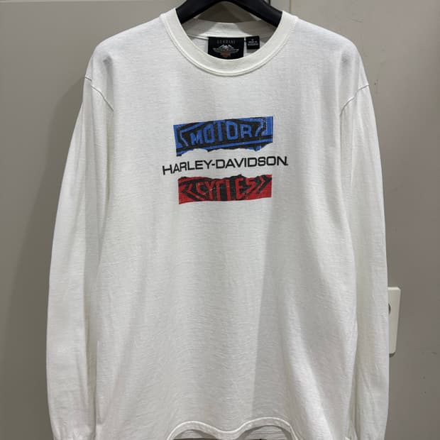 할리데이비슨 정품텍  롱슬리브 셔츠 