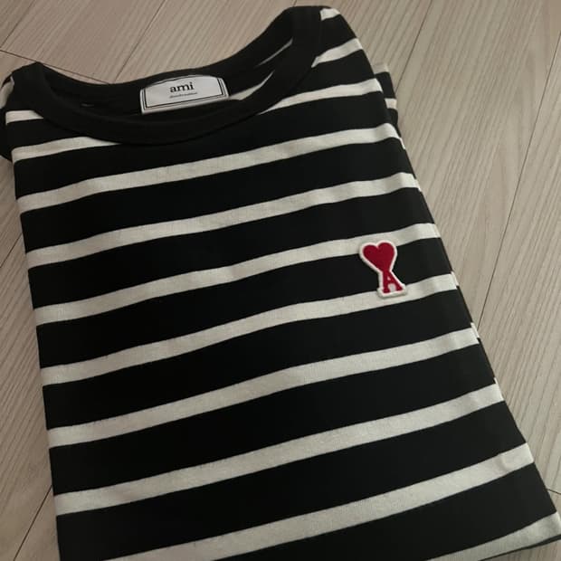 아미 스트라이프 긴팔