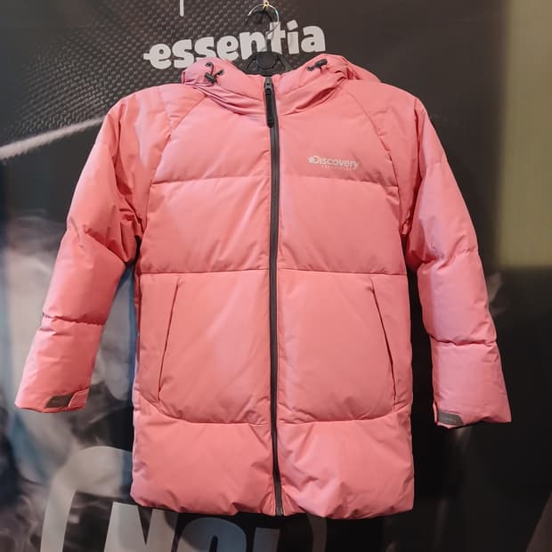 디스커버리 패딩 연핑크