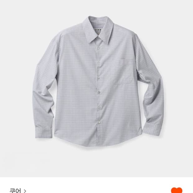 쿠어 마이크로 옴브레 체크 셔츠 블루핑크