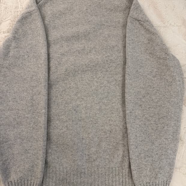 [XL]유니온블루 캐시미어 크루넥 v2 멜란지 그레이