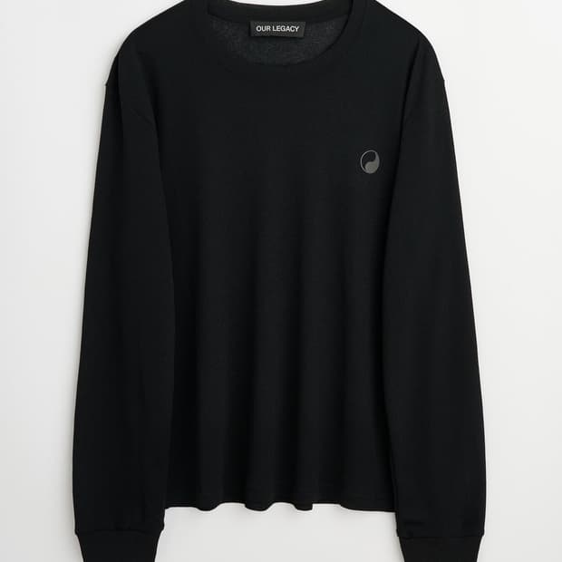 아워레가시 워크샵 waffle longsleeve black m size