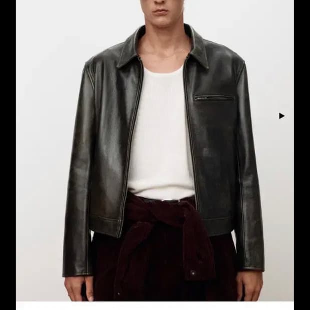 토니웩 레더 체스트 집자켓 25fw