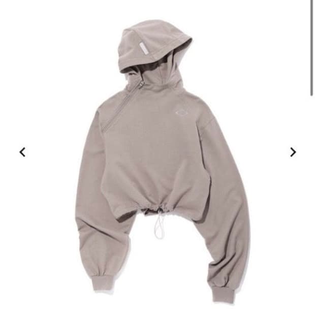 미스치프 크롭 후드티 L