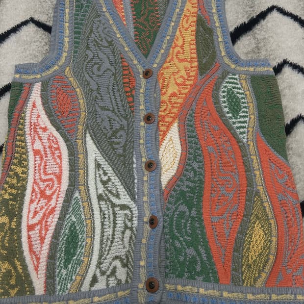 [실측L]빈티지 케이블 니트 조끼