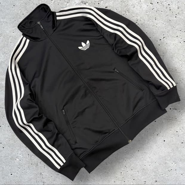 [105] 12s 아디다스 파이어버드 삼선 트랙탑 져지 블랙 D180