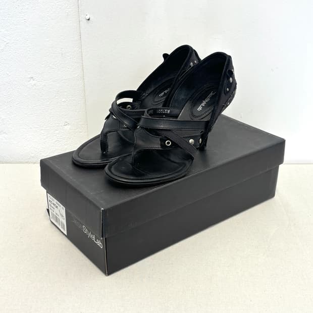 Diesel style lab Stud Heel Sandals