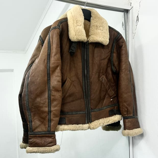 미공군 오리지널 B-3 무통 무스탕 자켓