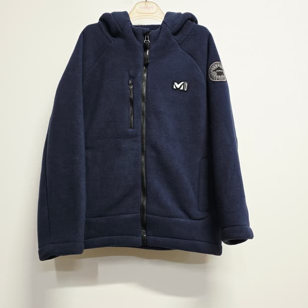 밀레키즈 네이비 후리스 집업 자켓130