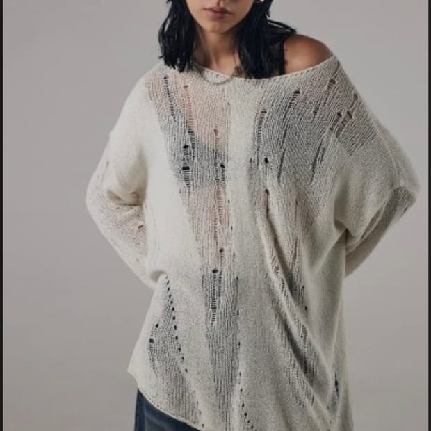 트리밍버드 Brindled See-through Knit