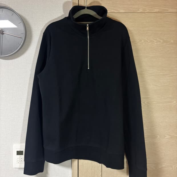 택포/S급) COS 네이비 하프 집업 스웨트 셔츠