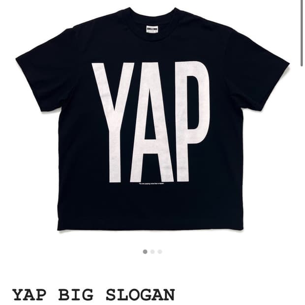 77C YAP BIG SLOGAN T