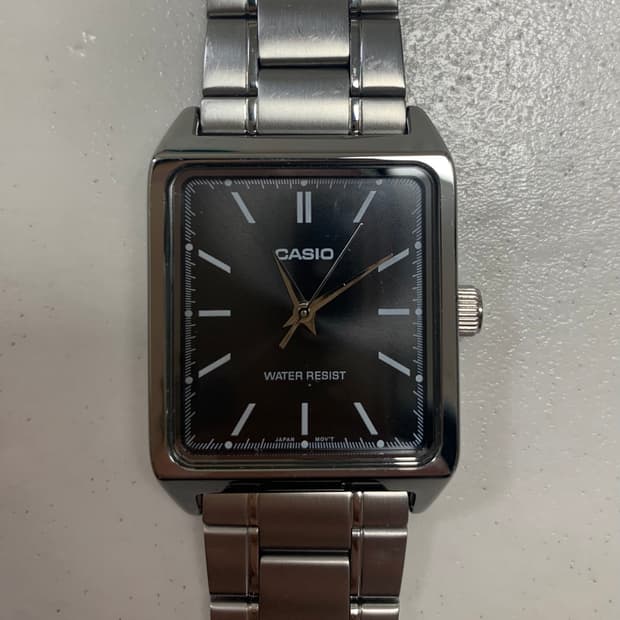 카시오 남성용 스퀘어 MTP-V007