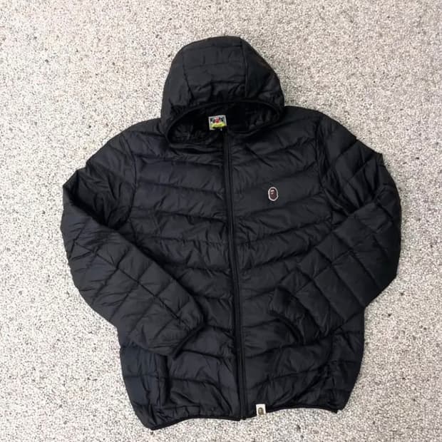 베이프 경량패딩 블랙