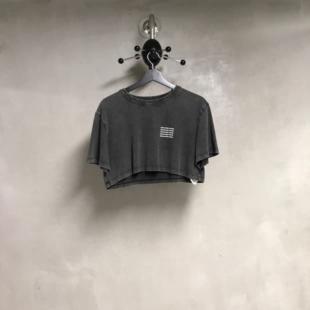 알렉산더왕 피그먼트 크롭 반팔 티셔츠 S(W)