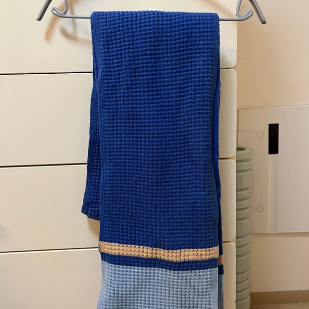 유니클로 마르니 팝콘 니트 후드 머플러