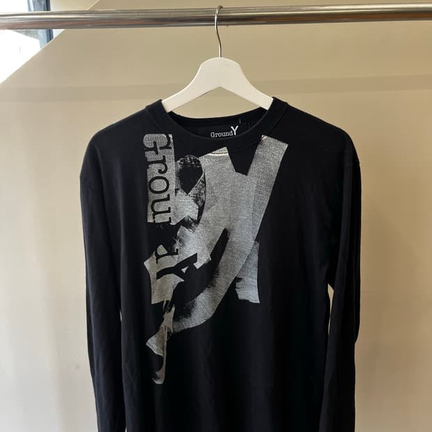 요지야마모토 ground y 롱 티셔츠