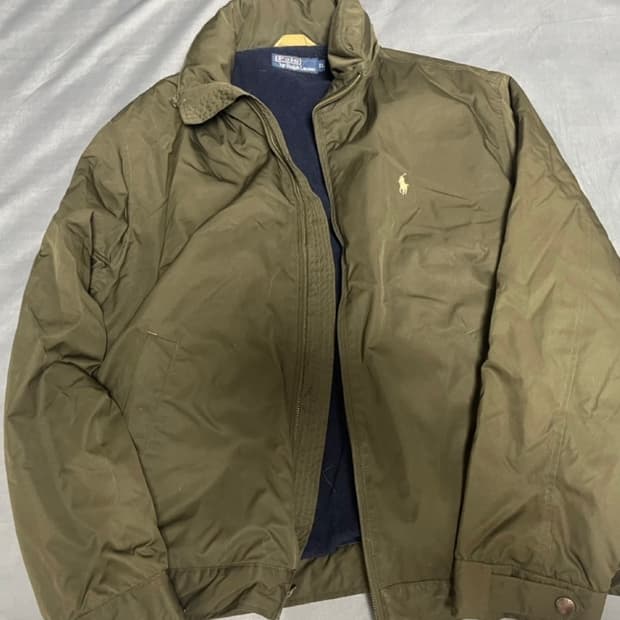 정품 폴로랄프로렌 카키 기모 자켓 XL