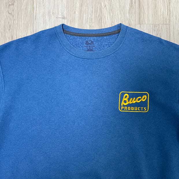 110) Vtg 후르츠오브더룸 부코 프로덕트 맨투맨