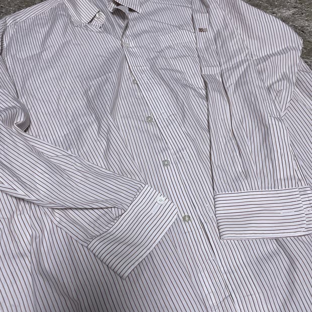 던힐 스트라이프 셔츠 사이즈 105~110