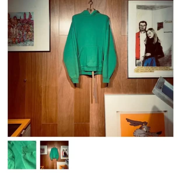 도넛리벤지 그린 후드 2사이즈