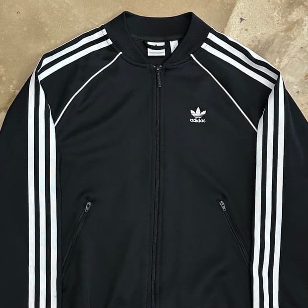 S 아디다스 슈퍼스타 블랙 트랙탑