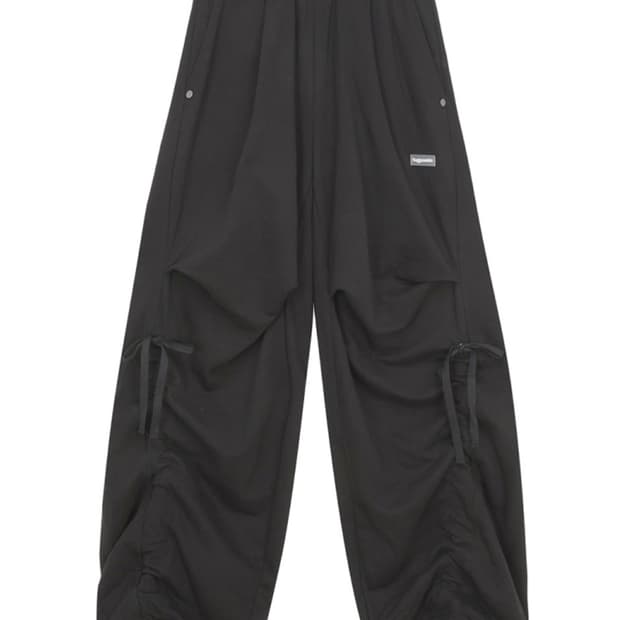 허그유어스킨 와이드 조거팬츠 HS ver 블랙