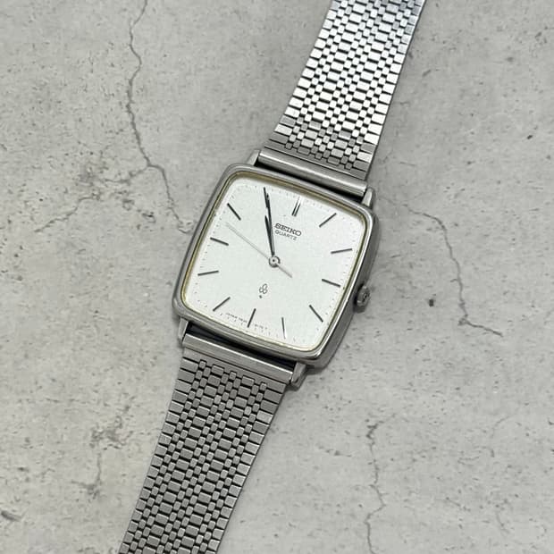 80s 빈티지 세이코 탱크 쿼츠 