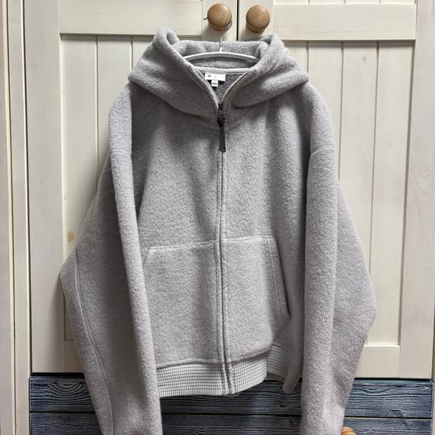 goldwin 0 골드윈 제로 울 플리스 후드 집업 2사이즈