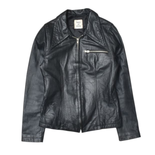 리얼 레더 양가죽 집업 자켓 F