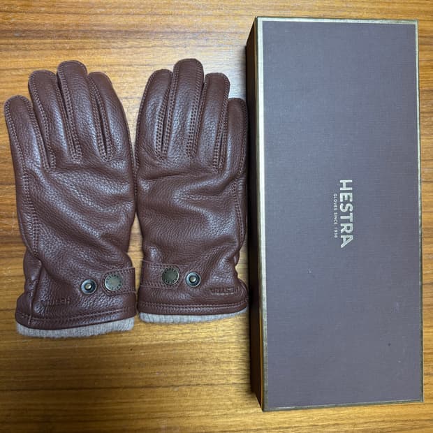 헤스트라 우쪼 체스트넛 가죽 장갑 7사이즈 새상품 컨디션