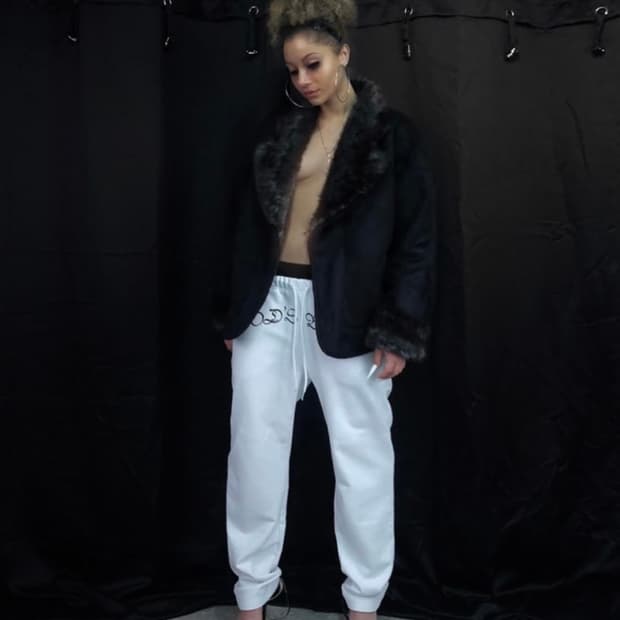 604service faux fur suede coat
