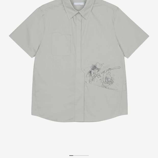 SAN SAN X YUMINHA SHIRT LIGHT GREY