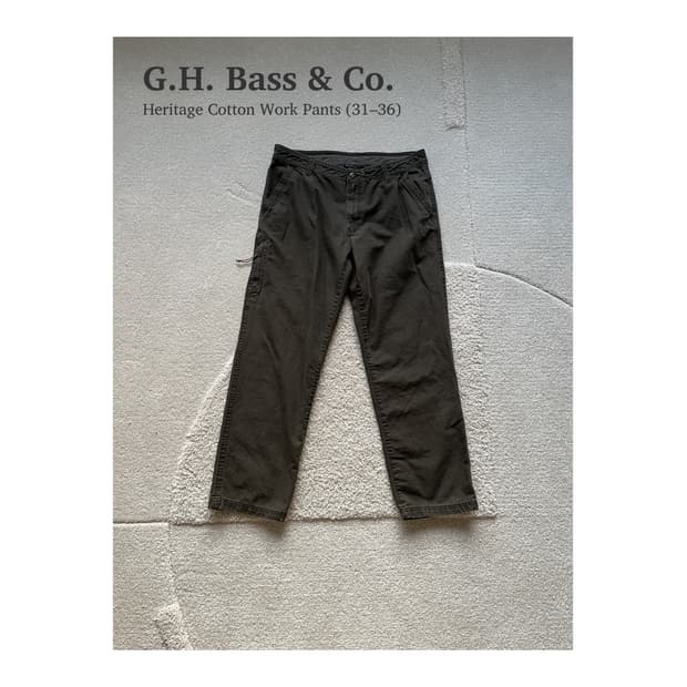 G.H. Bass & Co. 헤리티지 워크 팬츠 (31-36)