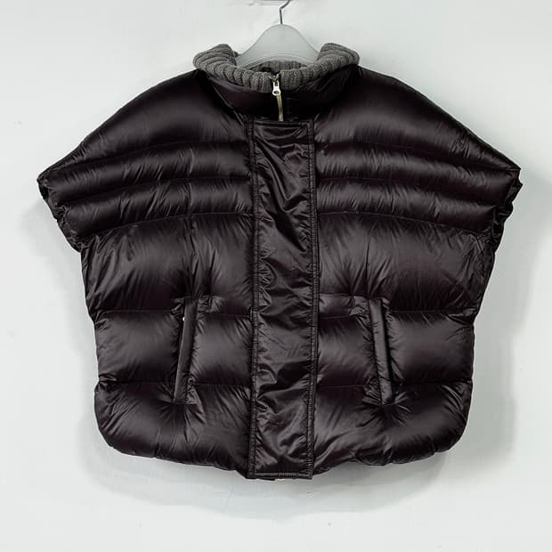 페세리코 니트 카라 구스 다운 베스트