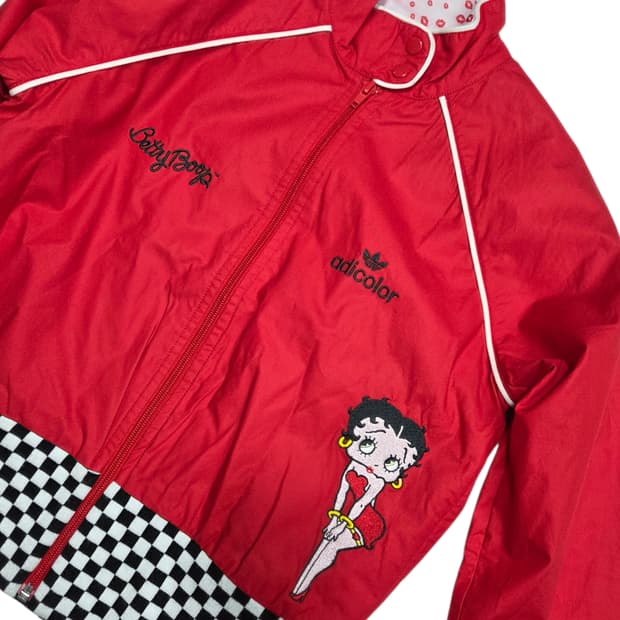 아디다스 아디컬러 베티붑 콜라보 바람막이 자켓 90