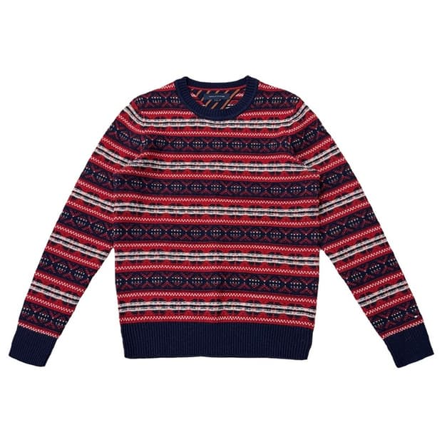 TOMMY HILFIGER 크루넥 페어아일 스웨터 L