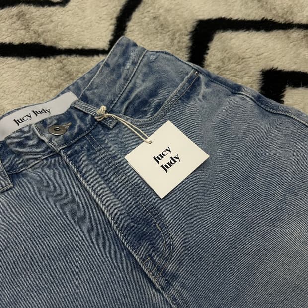 [26]쥬시쥬디 데미지 스트레이트 데님 팬츠/인디고